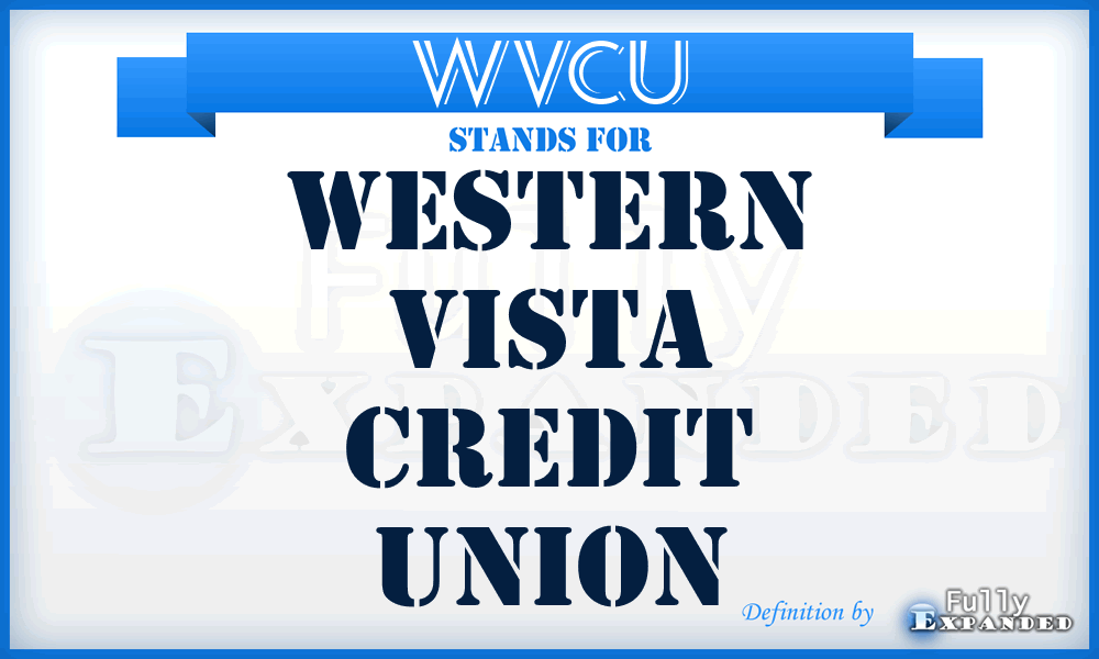WVCU - Western Vista Credit Union