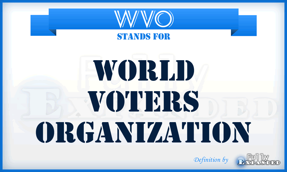 WVO - World Voters Organization