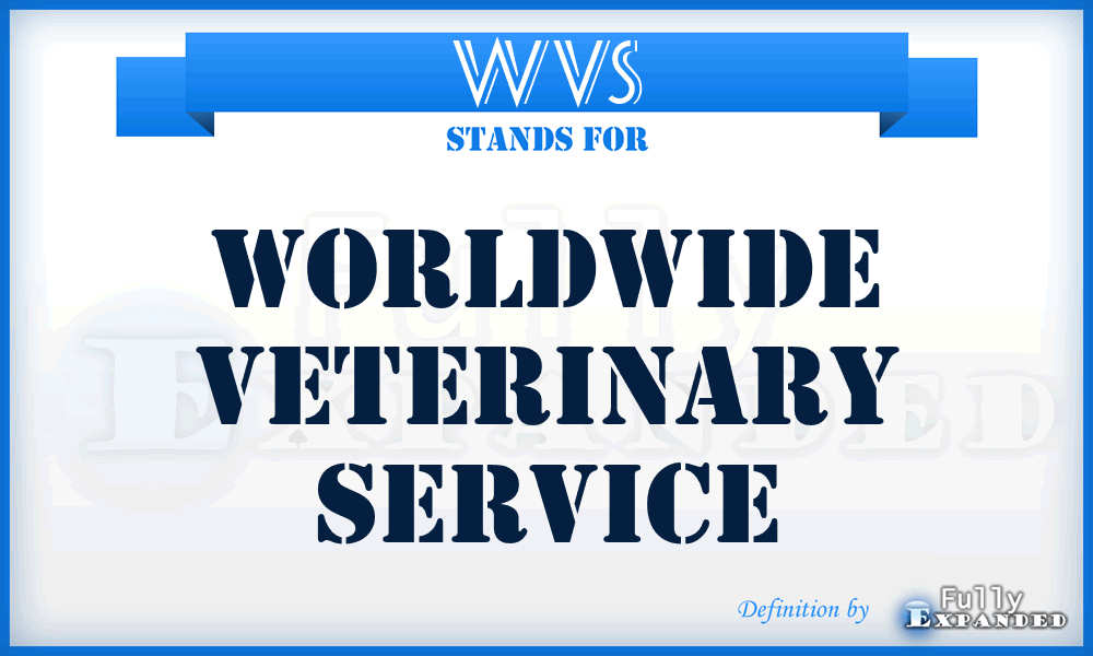 WVS - Worldwide Veterinary Service