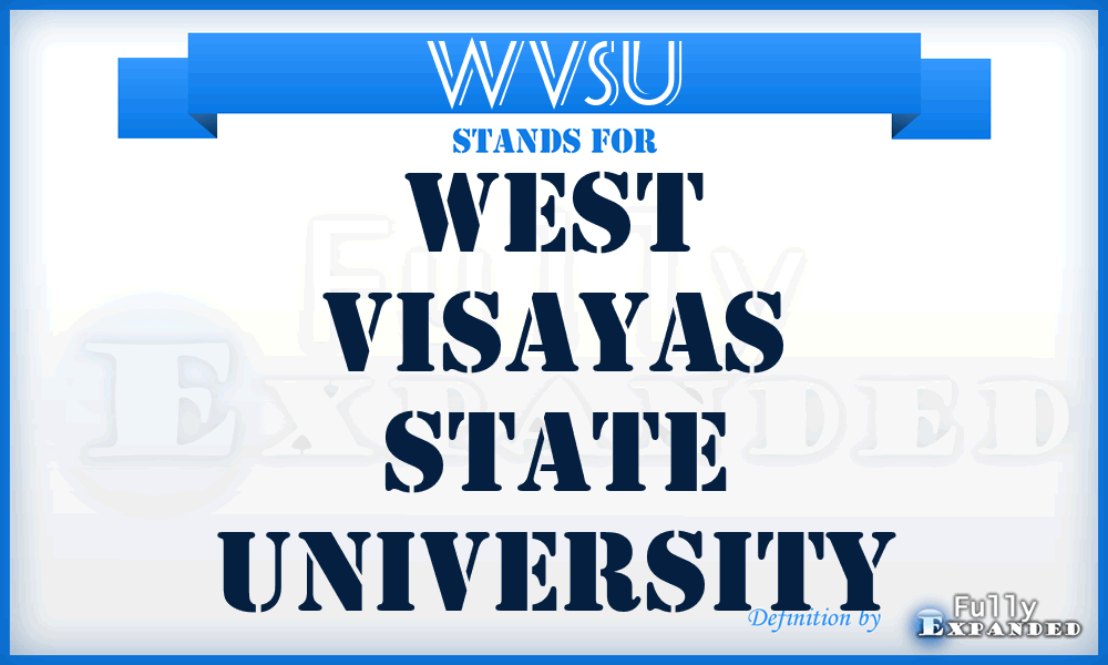 WVSU - West Visayas State University
