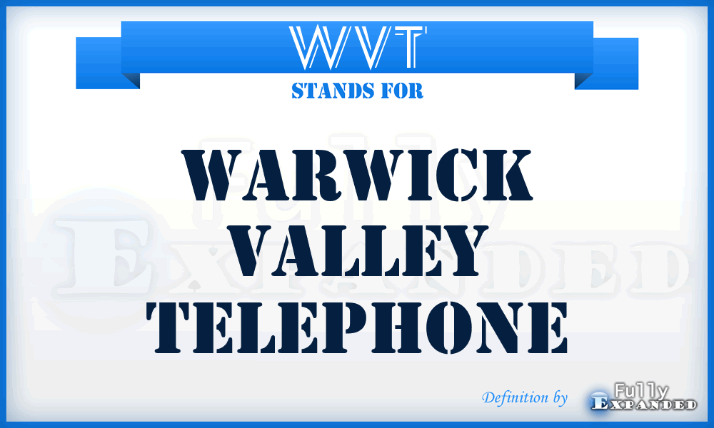 WVT - Warwick Valley Telephone