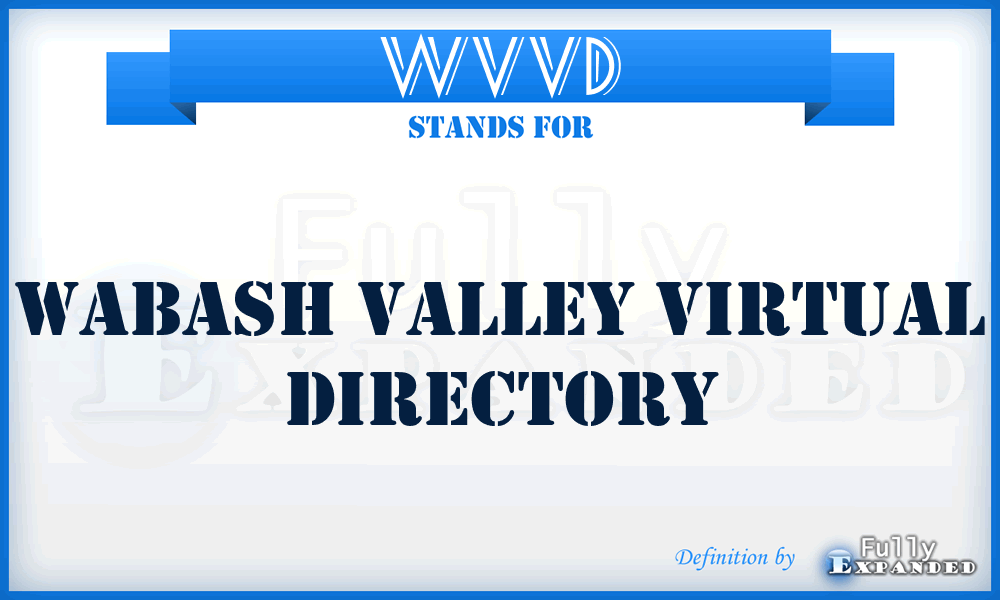 WVVD - Wabash Valley Virtual Directory