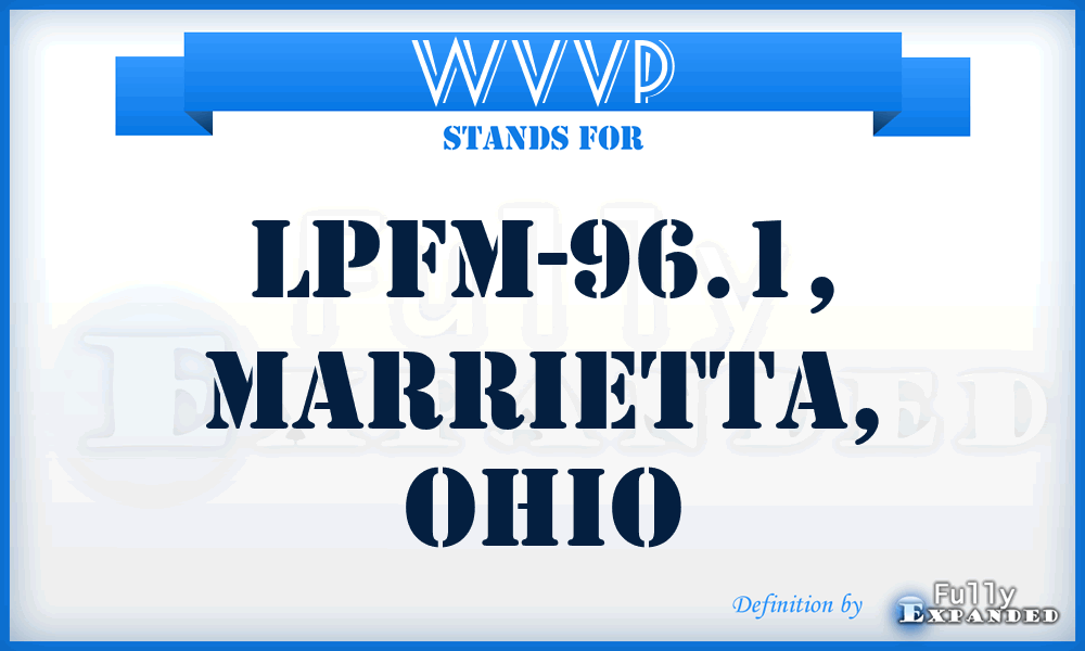 WVVP - LPFM-96.1, Marrietta, Ohio