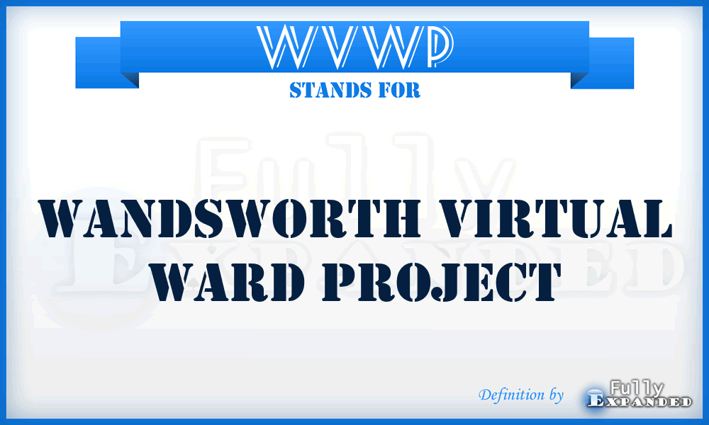 WVWP - Wandsworth Virtual Ward Project