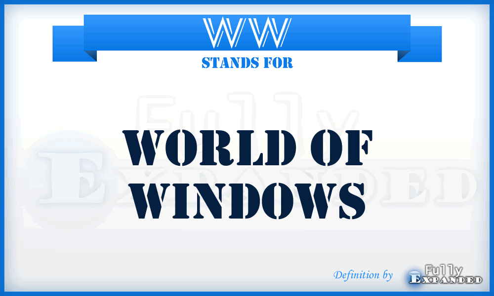 WW - World of Windows