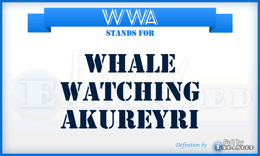 WWA - Whale Watching Akureyri