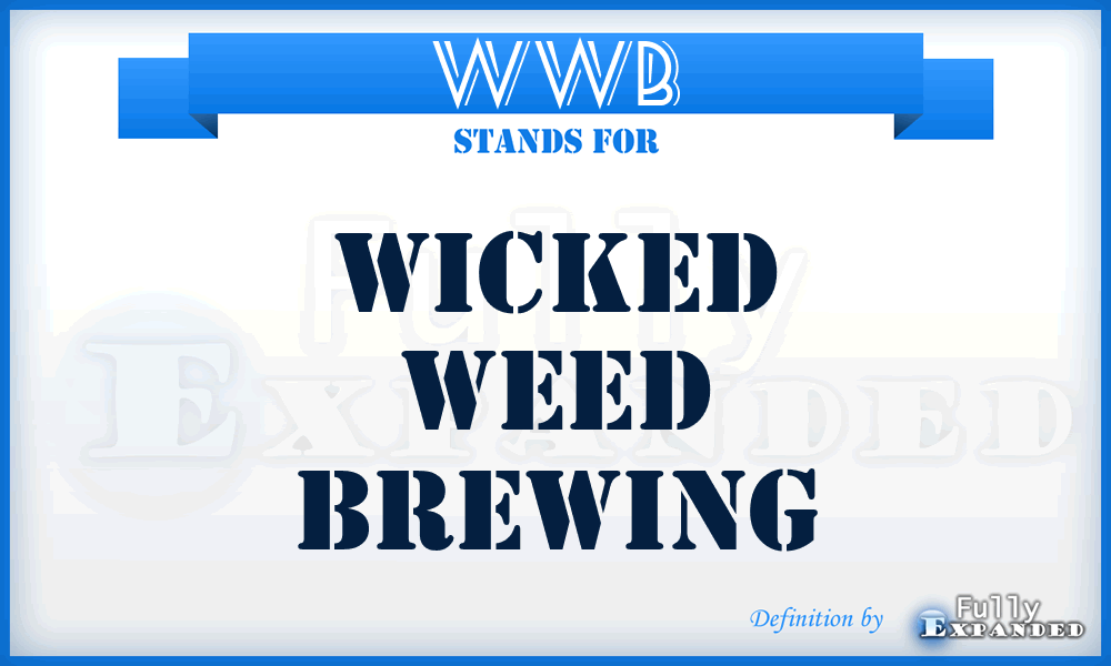 WWB - Wicked Weed Brewing