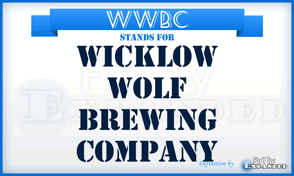 WWBC - Wicklow Wolf Brewing Company