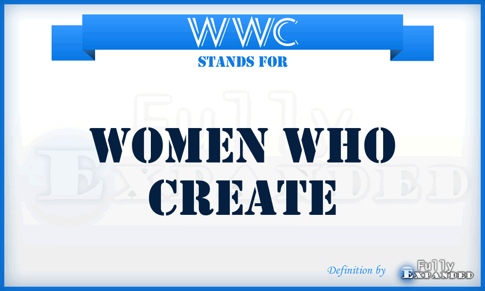 WWC - Women Who Create