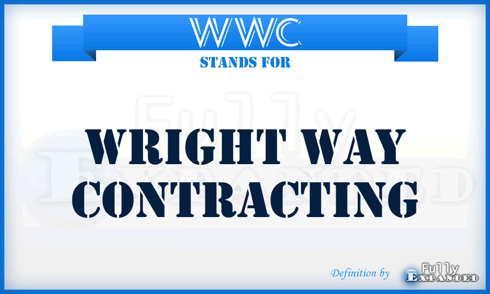 WWC - Wright Way Contracting