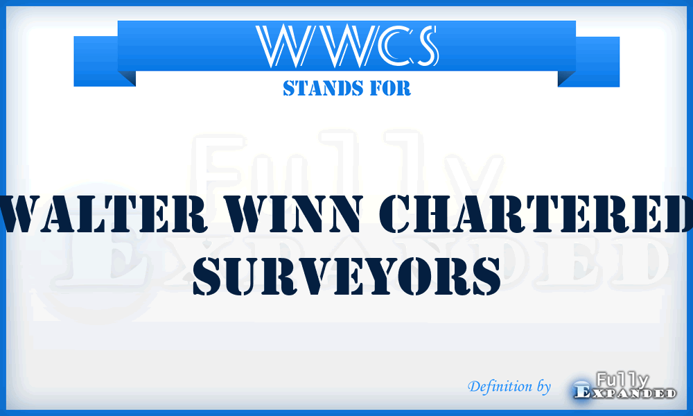 WWCS - Walter Winn Chartered Surveyors