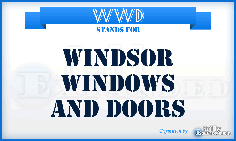 WWD - Windsor Windows and Doors