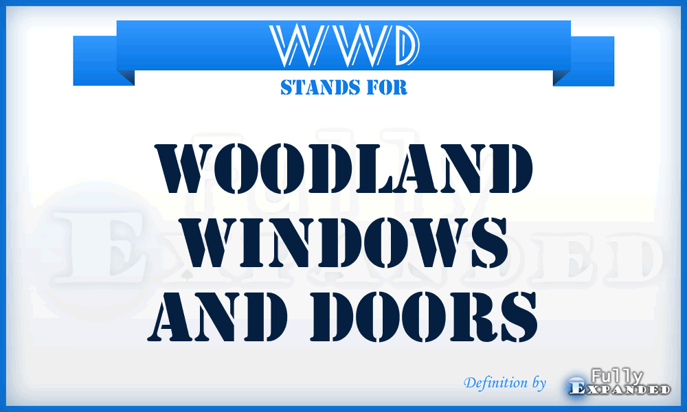 WWD - Woodland Windows and Doors