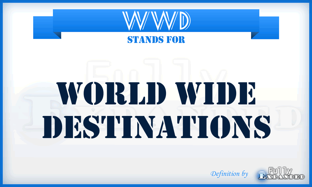 WWD - World Wide Destinations