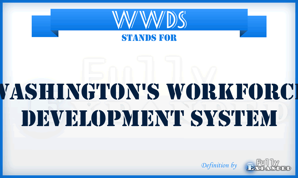 WWDS - Washington's Workforce Development System