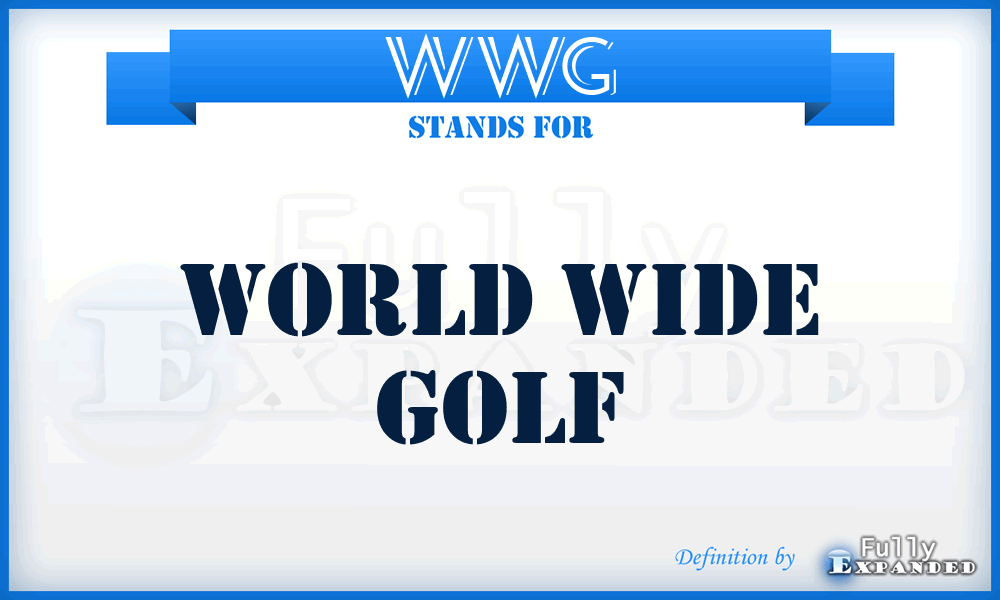 WWG - World Wide Golf
