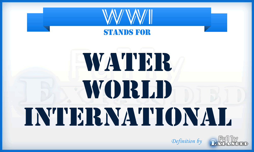 WWI - Water World International