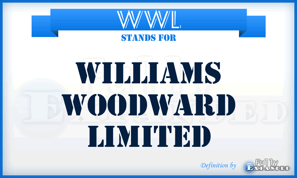 WWL - Williams Woodward Limited