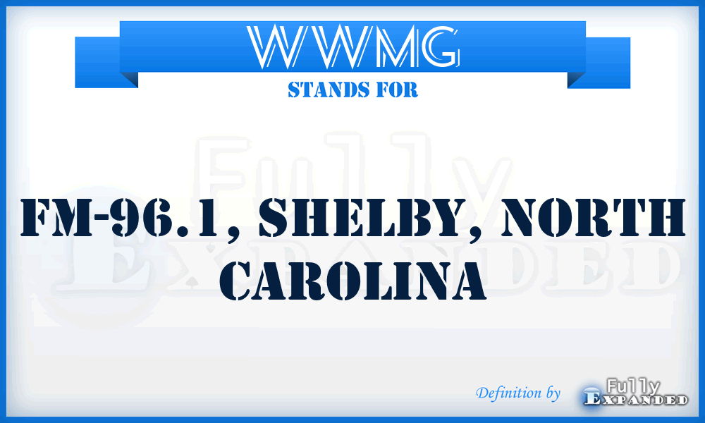 WWMG - FM-96.1, Shelby, North Carolina