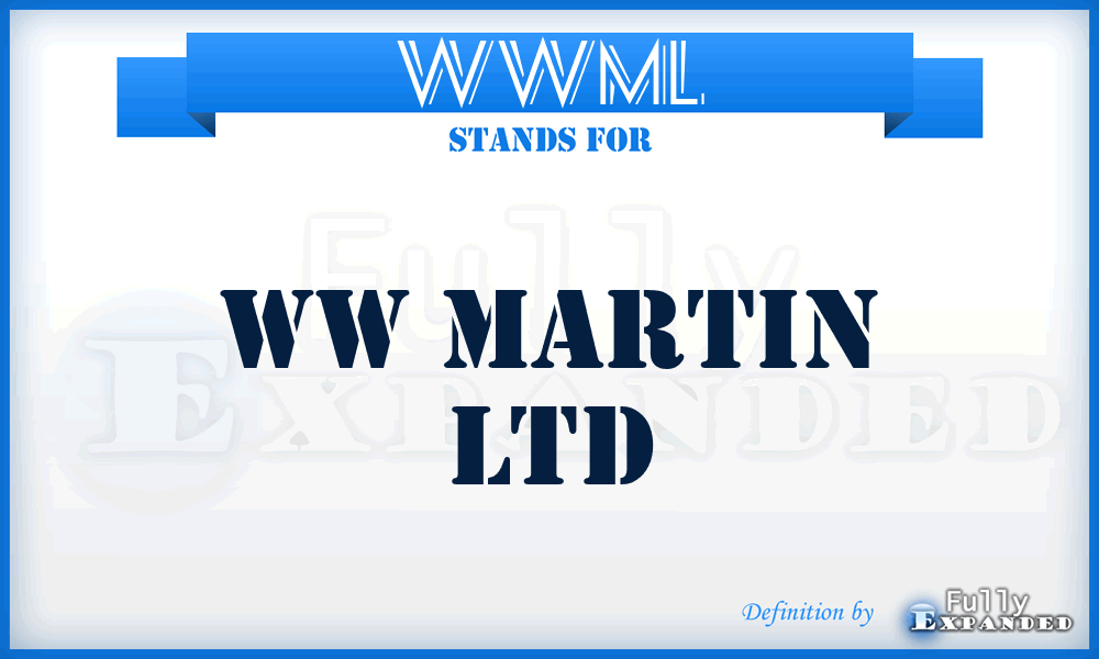 WWML - WW Martin Ltd