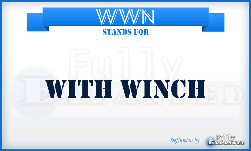 WWN - with winch
