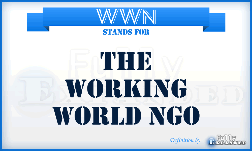 WWN - The Working World Ngo