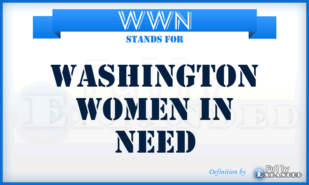 WWN - Washington Women in Need