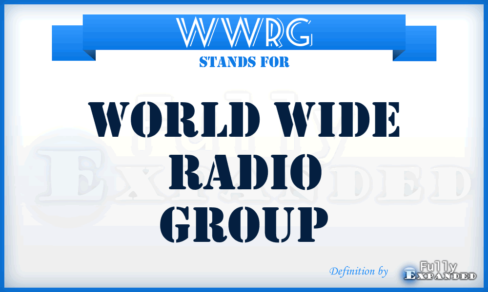 WWRG - World Wide Radio Group