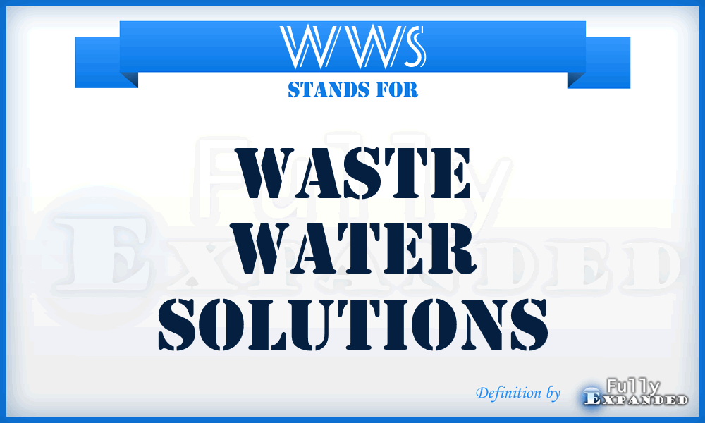 WWS - Waste Water Solutions