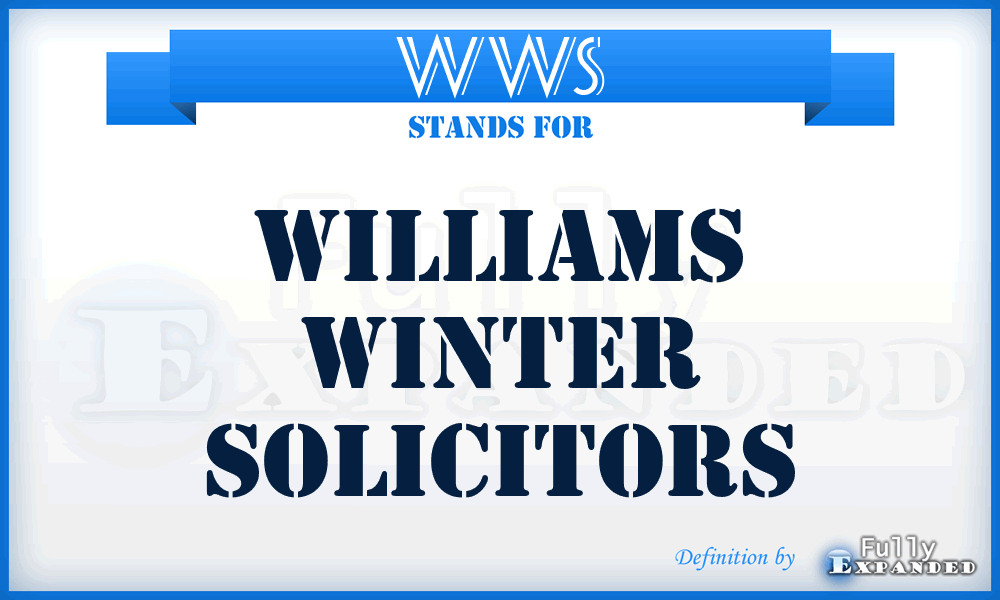 WWS - Williams Winter Solicitors