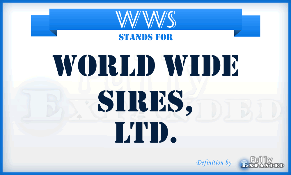WWS - World Wide Sires, Ltd.