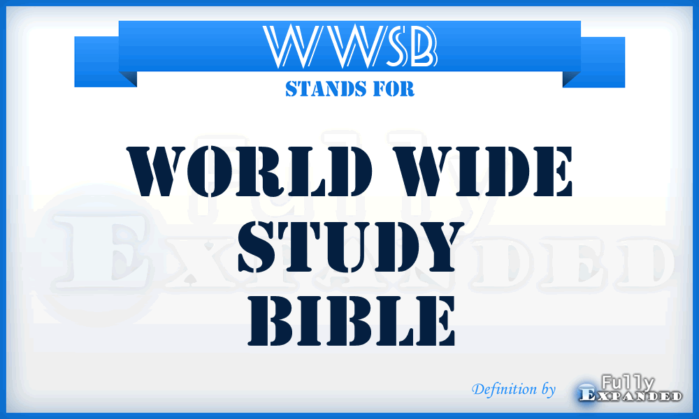 WWSB - World Wide Study Bible