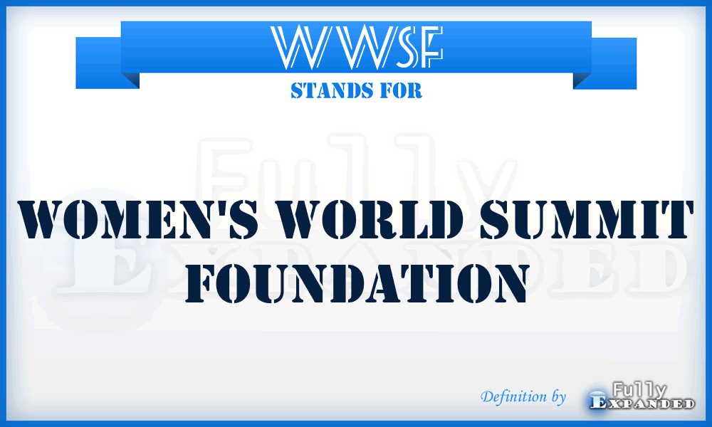 WWSF - Women's World Summit Foundation