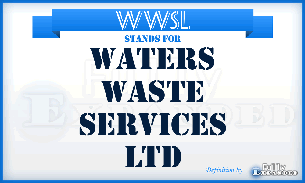 WWSL - Waters Waste Services Ltd