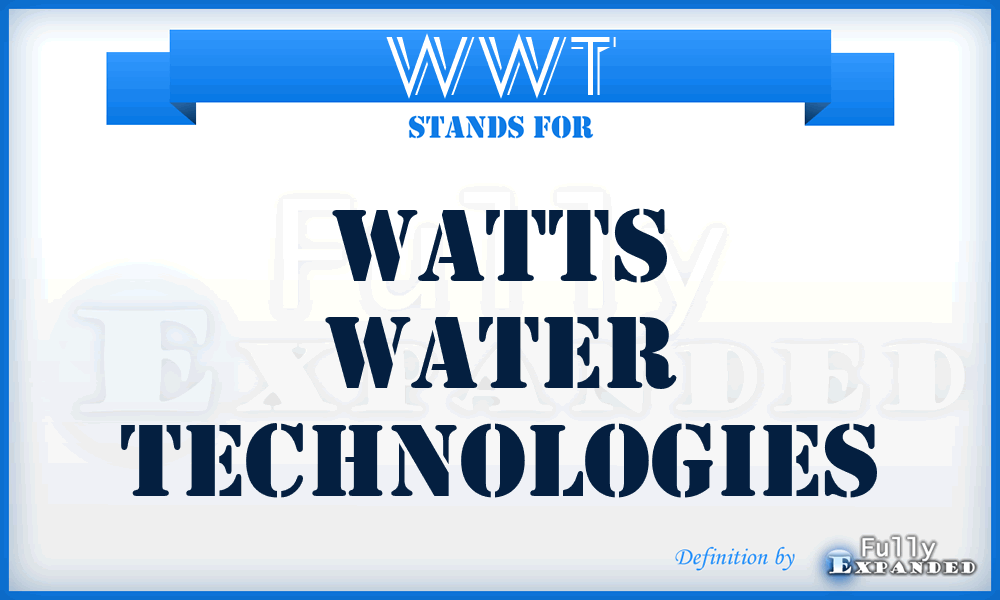 WWT - Watts Water Technologies