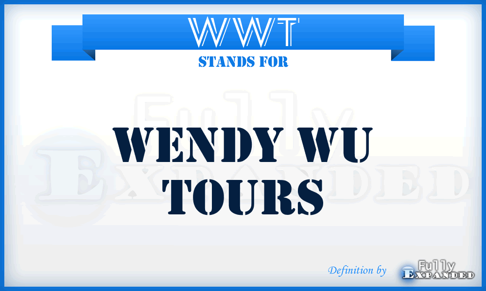 WWT - Wendy Wu Tours