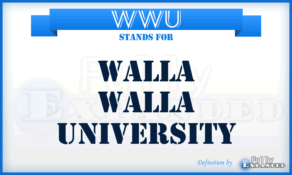 WWU - Walla Walla University