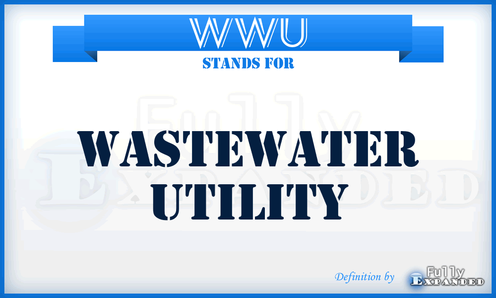 WWU - WasteWater Utility