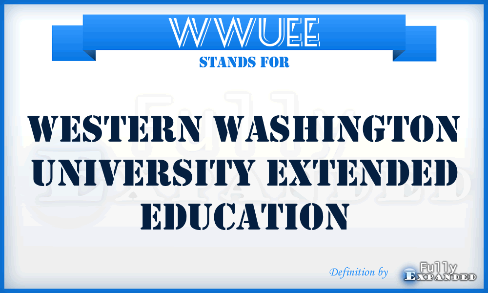 WWUEE - Western Washington University Extended Education
