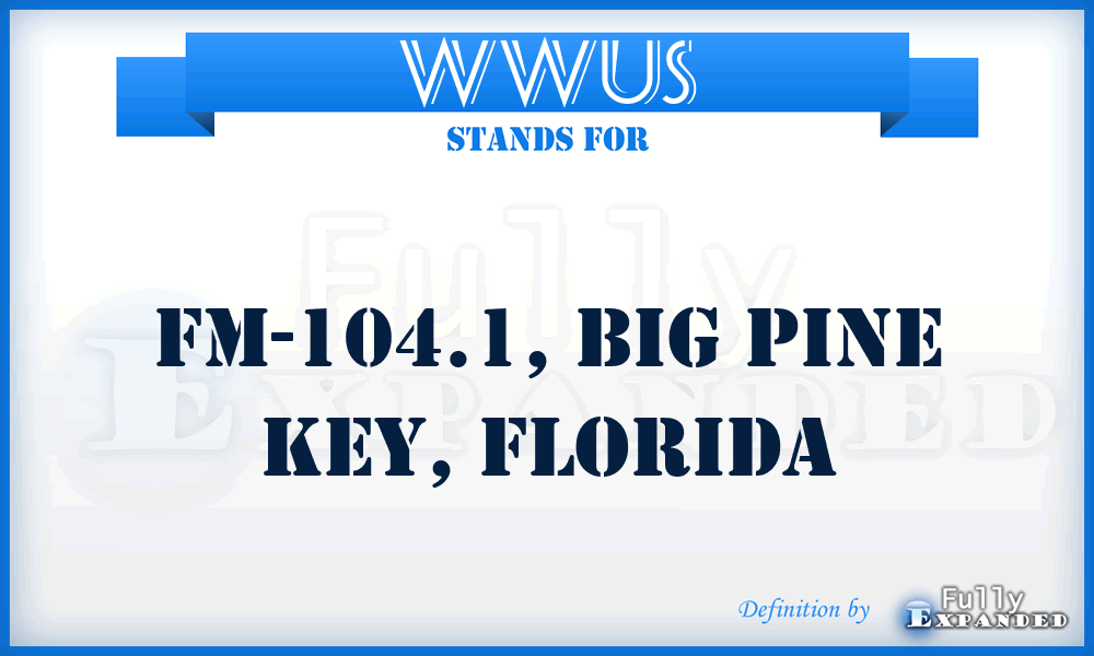 WWUS - FM-104.1, Big Pine Key, Florida