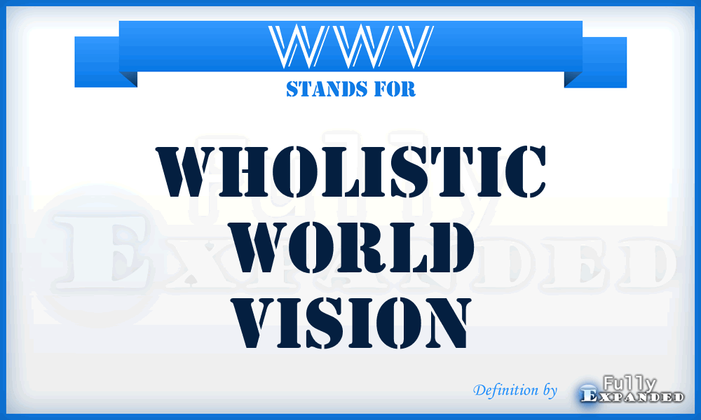 WWV - Wholistic World Vision