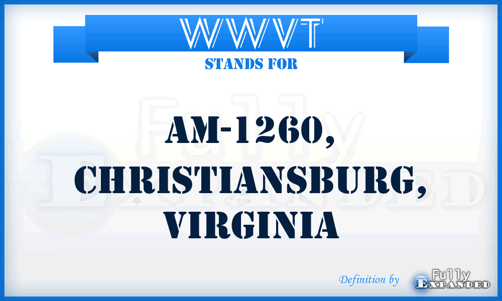 WWVT - AM-1260, Christiansburg, Virginia