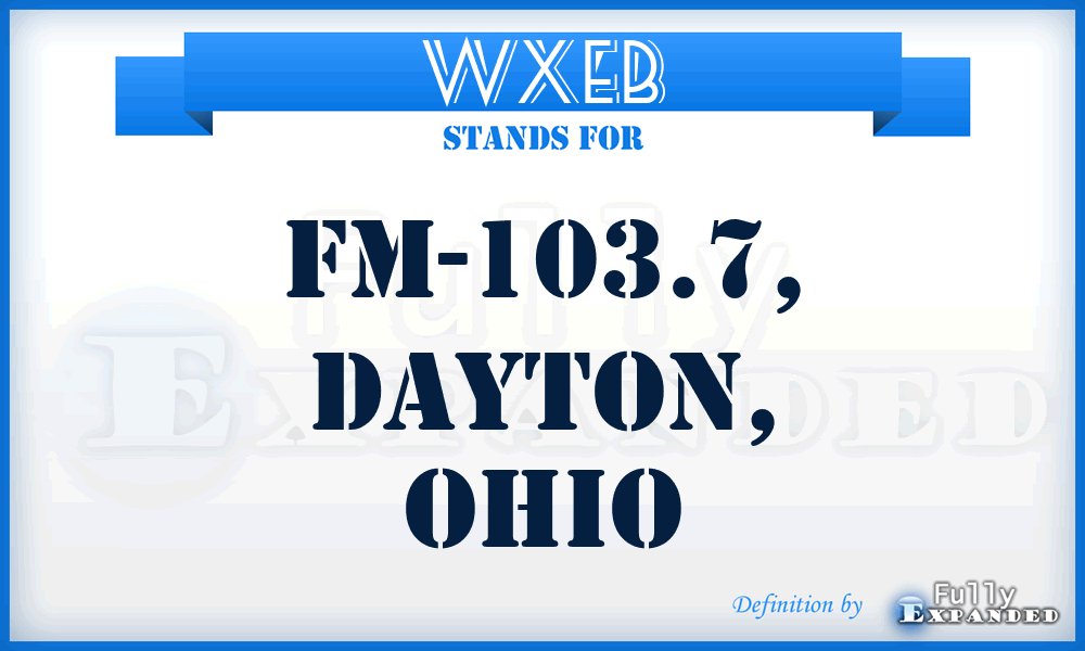 WXEB - FM-103.7, Dayton, Ohio