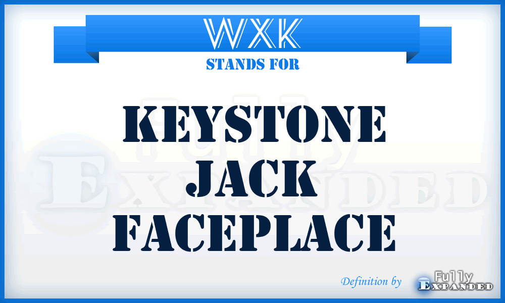 WXK - Keystone Jack faceplace