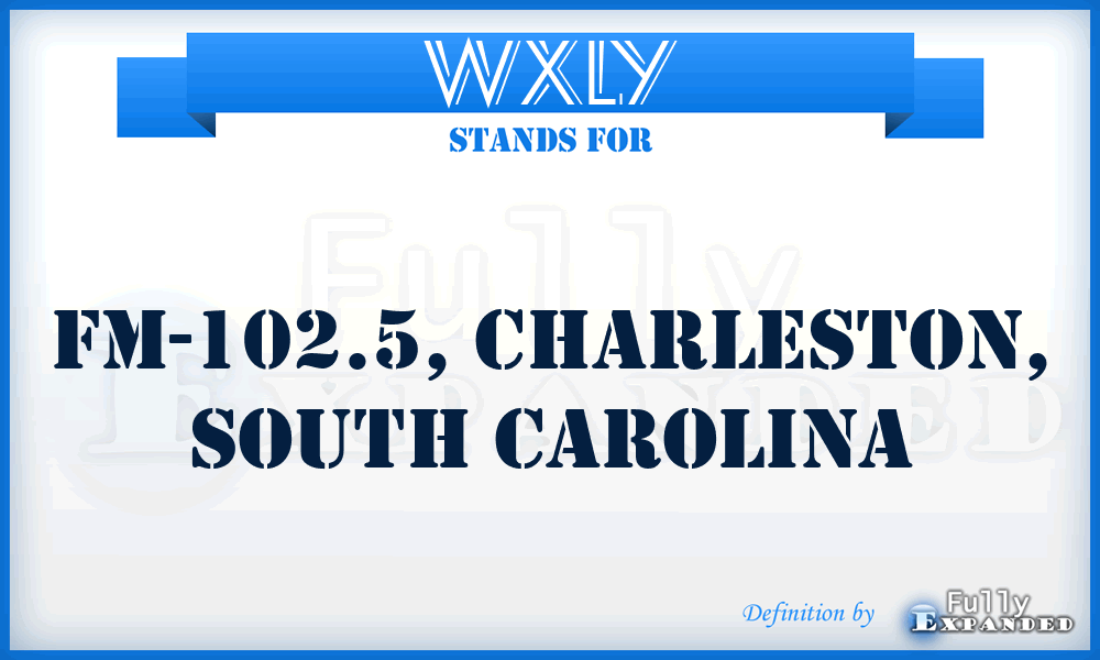 WXLY - FM-102.5, Charleston, South Carolina