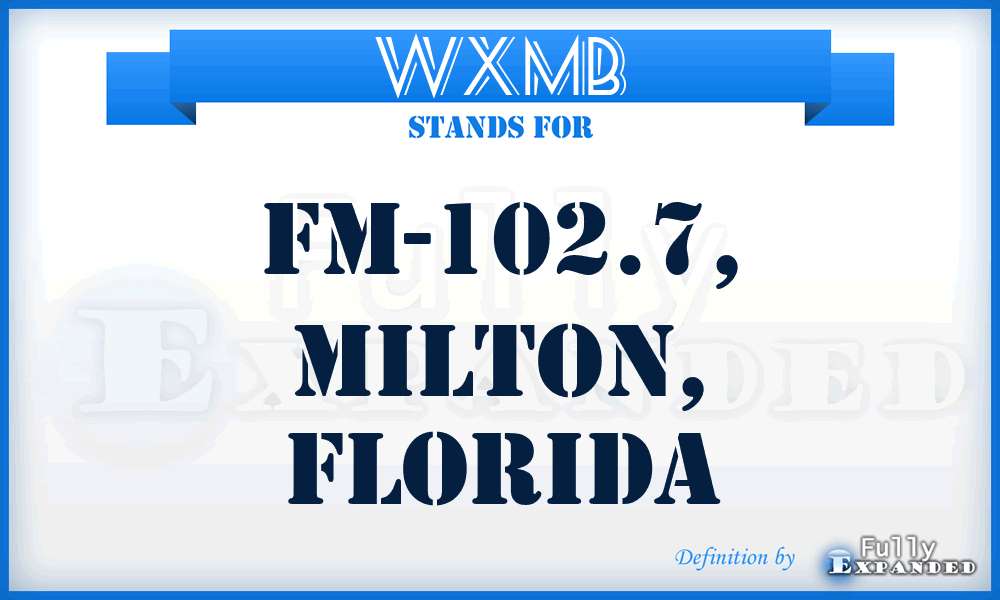 WXMB - FM-102.7, Milton, Florida