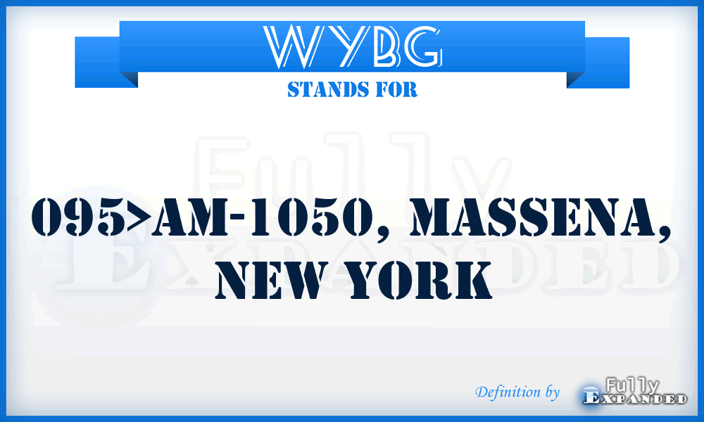 WYBG - 095>AM-1050, MASSENA, New York