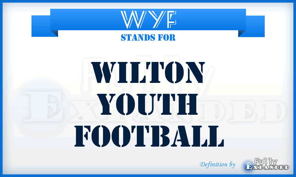 WYF - Wilton Youth Football
