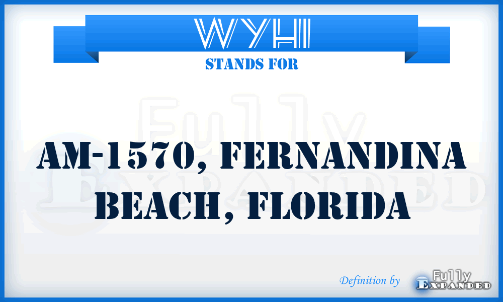 WYHI - AM-1570, Fernandina Beach, Florida