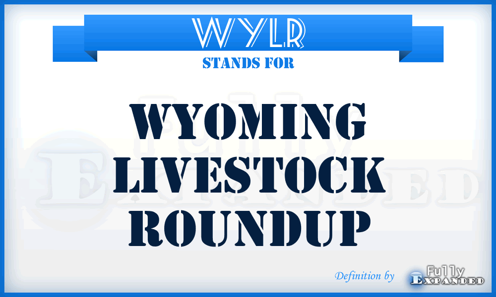 WYLR - Wyoming Livestock Roundup